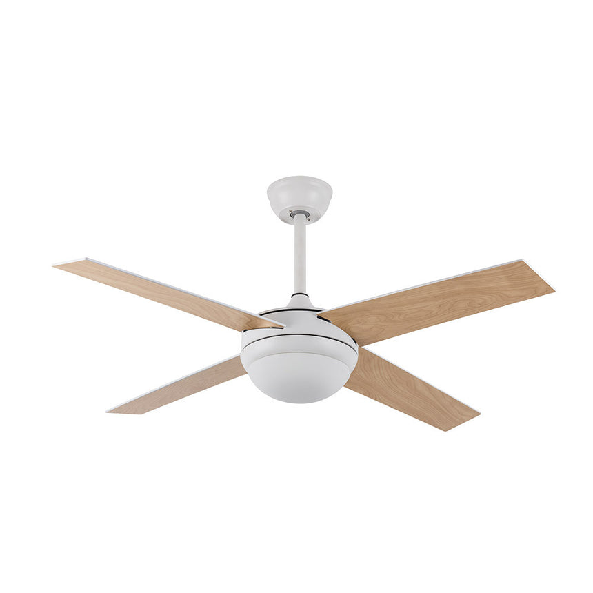 Fabrilamp Ciro White beech fan 4 remote blades 26W DC 159092401