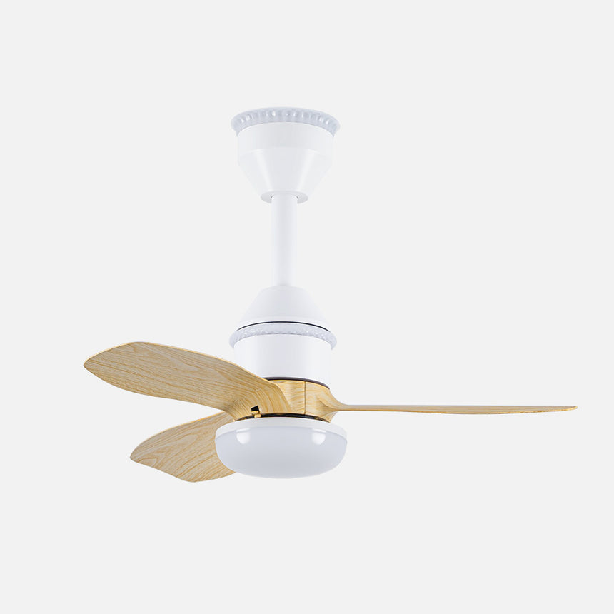 Ventilador de techo Fabrilamp Asaf LED blanco haya 3 palas motor DC 3000-6500K Ø62cm 20W — vista 1