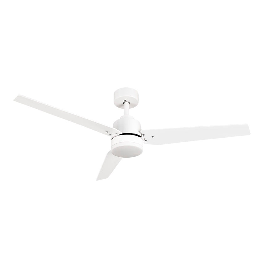 Ventilador de techo Fabrilamp Captus LED blanco haya 3 palas motor DC 3000-6000K Ø132cm 22W — vista 3