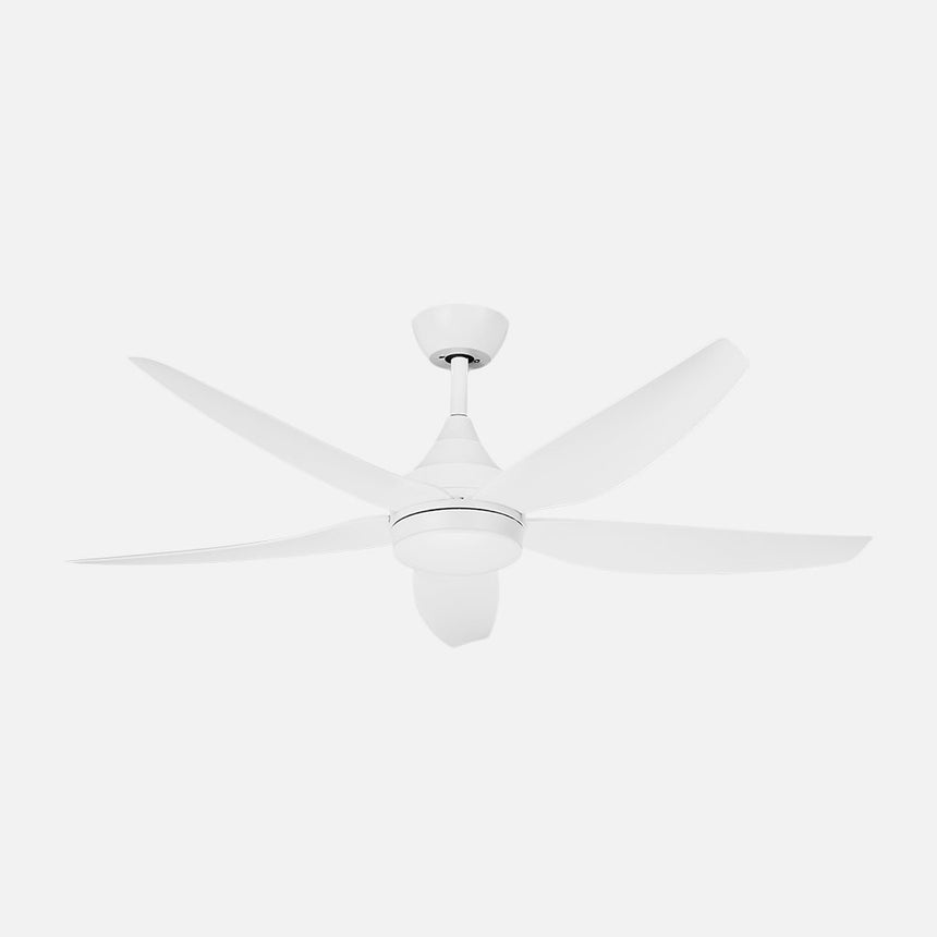 Ventilador de techo Fabrilamp Elda LED blanco 5 palas motor DC 3000-6500K Ø132cm 18W — vista 1