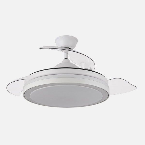 Ventilador de techo retráctil Fabrilamp Esparta LED blanco 3 palas motor DC Ø107cm 59W 184791401