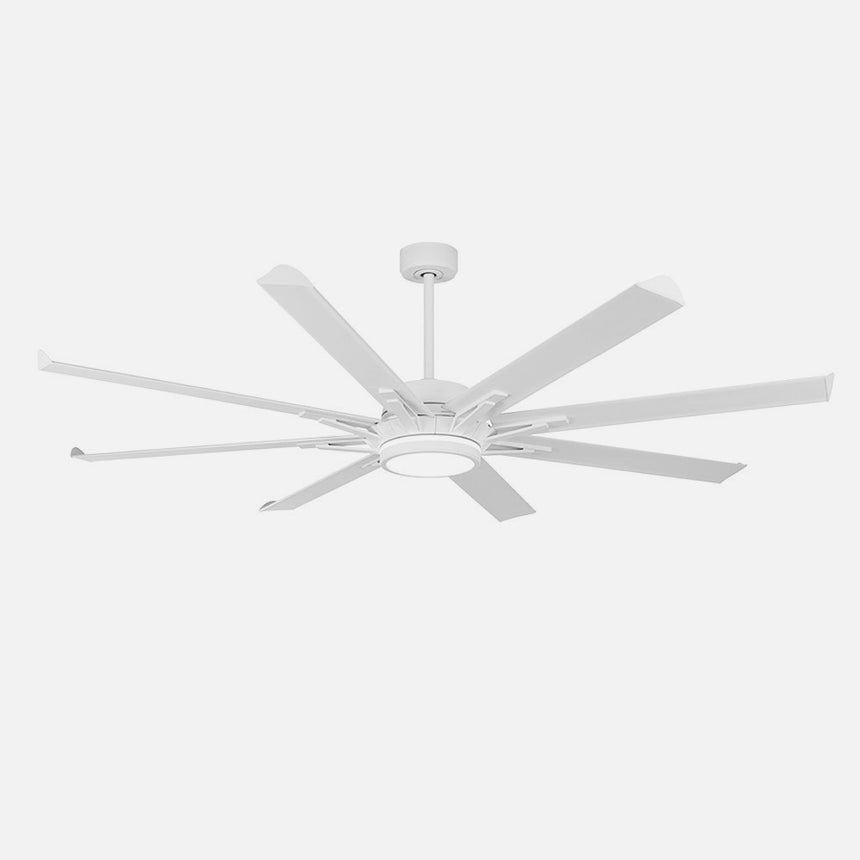 Ventilador de techo Fabrilamp Grado LED blanco 8 palas motor DC 3000-6500K Ø198cm 30W — vista 2