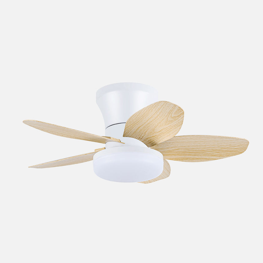 Ventilador de techo Fabrilamp Haran LED blanco haya 5 palas motor DC 3000-6500K Ø62cm 15W — vista 1