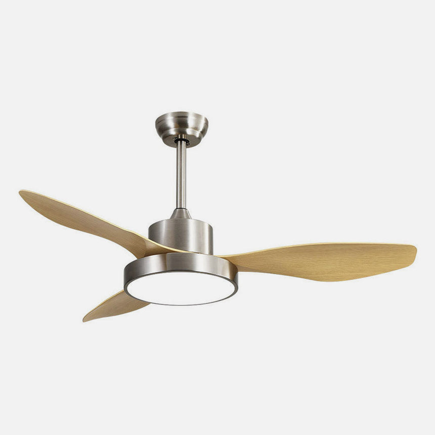 Ventilador de techo Fabrilamp Hayate LED níquel haya 3 palas motor DC 3000-6000K Ø97cm 24W — vista 2