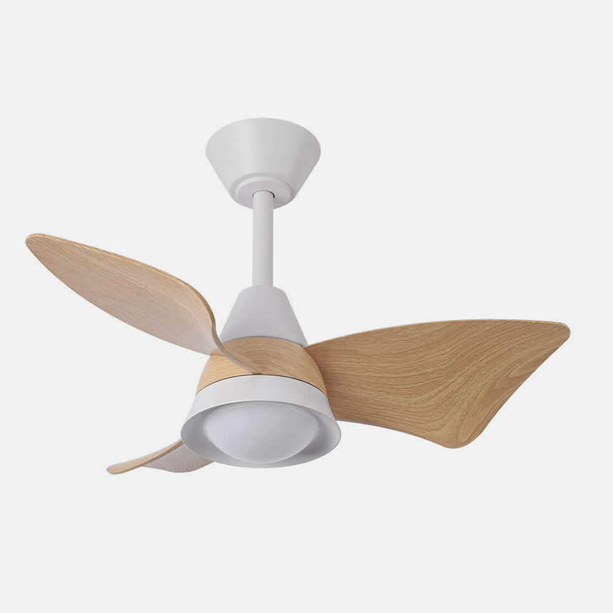 Ventilador de techo Fabrilamp Jaguar LED blanco haya 3 palas motor DC 3000-6500K Ø96cm 30W — vista 2
