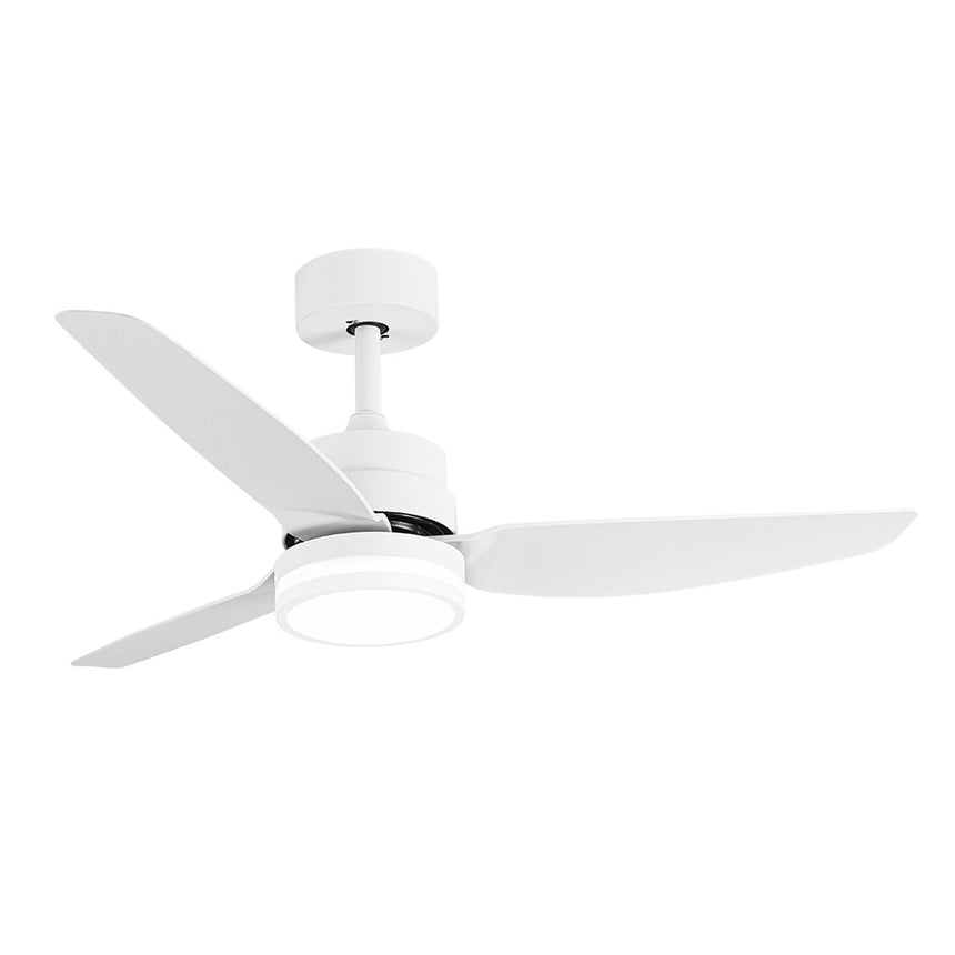 Ventilador de techo Fabrilamp Jarama LED blanco 3 palas motor DC 3000-6500K Ø112cm 20W — vista 3