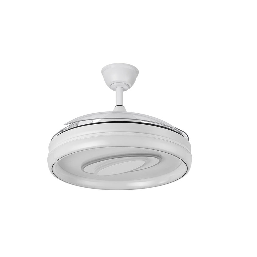 Ventilador de techo retráctil Fabrilamp Maracana LED blanco 3 palas motor DC 3000-6500K Ø107cm 57W — vista 4