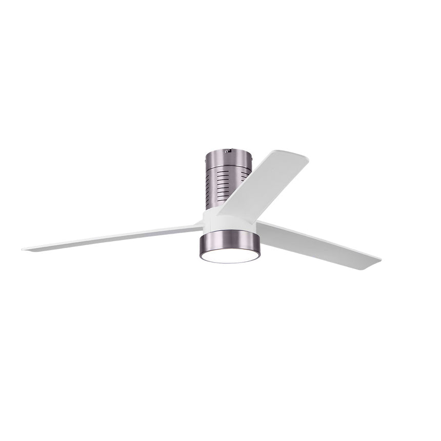 Ventilador de techo Fabrilamp Teo LED níquel blanco 3 palas motor DC 3000-6000K Ø139cm 24W — vista 4