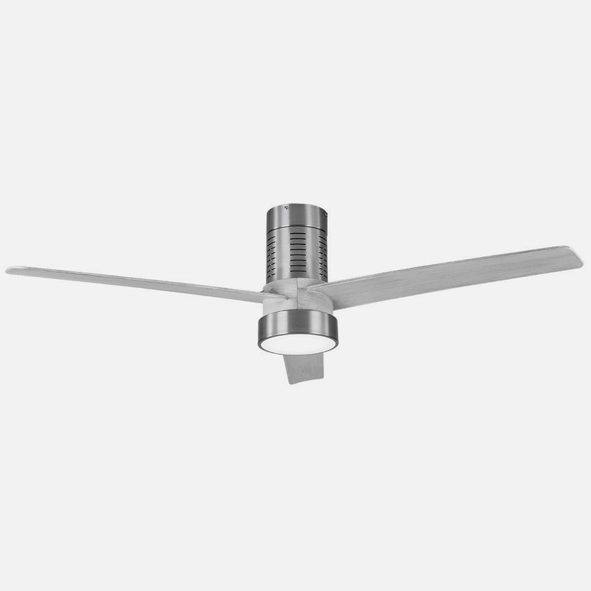 Ventilador de techo Fabrilamp Teo LED níquel gris 3 palas motor DC 3000-6000K Ø139cm 24W — vista 2