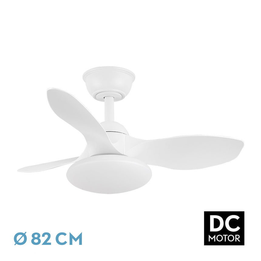 Ventilador de techo Fabrilamp Paramo LED blanco 3 palas motor DC 3000-6000K Ø82cm 36W — vista 1