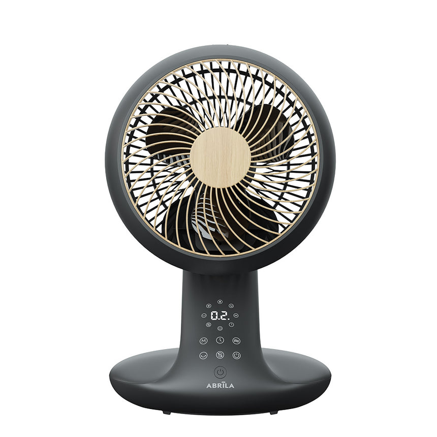Ventilador de sobremesa Fabrilamp Miera negro haya 3 palas motor DC — vista 3