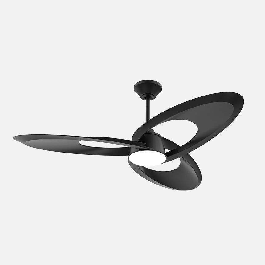 Ventilador de techo Fabrilamp Tarazona LED negro 3 palas motor DC 3000-6500K Ø136cm 18W — vista 1