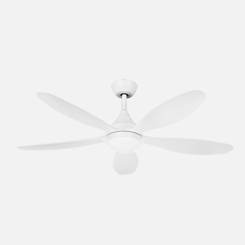 Ventilador de techo Fabrilamp Tobarra LED blanco 5 palas motor DC 3000-6500K Ø132cm 18W — vista 1