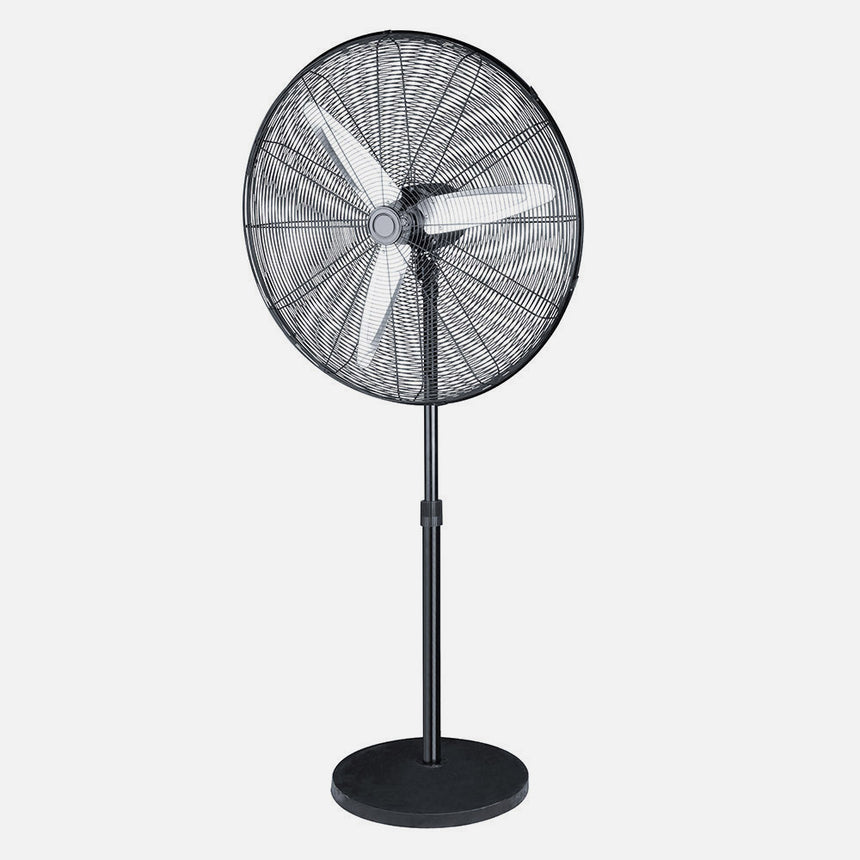 Ventilador de pie industrial Fabrilamp Alarcon negro plata 3 palas Ø65cm — vista 2