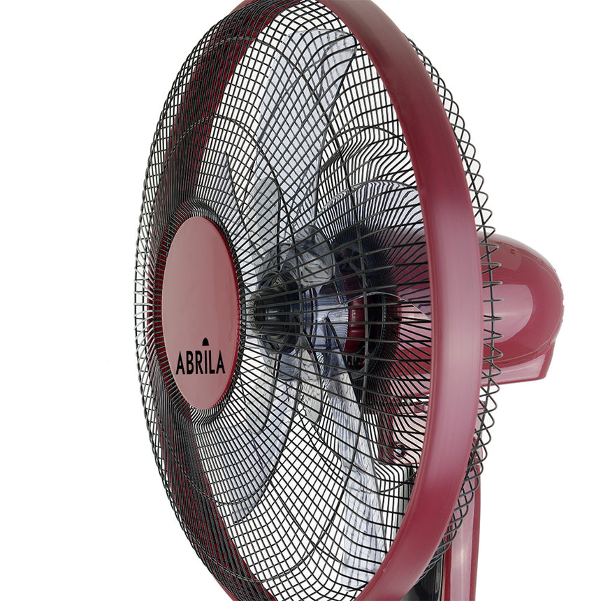 Ventilador de pie Fabrilamp Borlon burdeos negro 5 palas Ø43cm — vista 3