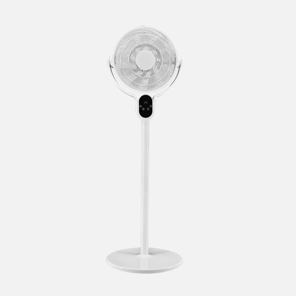 Ventilador de pie Fabrilamp Cadalso blanco 9 palas motor DC Ø45cm 257541001