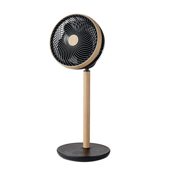 Ventilador de pie Fabrilamp Colibri negro haya 3 palas motor DC 236241088