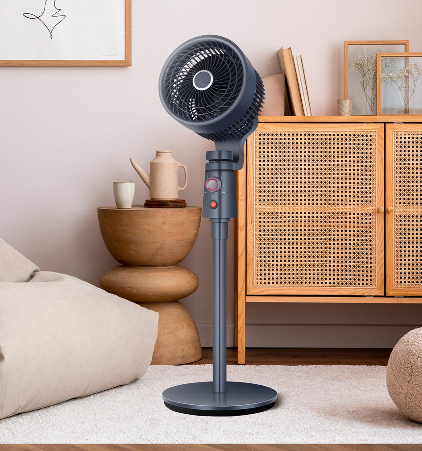 Ventilador de pie Fabrilamp Montecristo granito 3 palas — vista 4