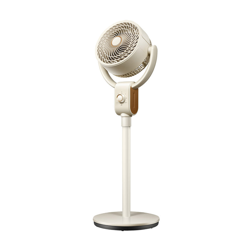 Ventilador de pie Fabrilamp Montenegro beis haya 3 palas — vista 1