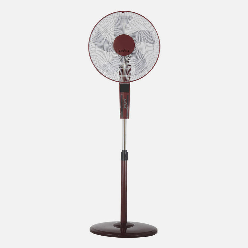 Ventilador de pie Fabrilamp Rayo burdeos negro 5 palas Ø43cm — vista 2