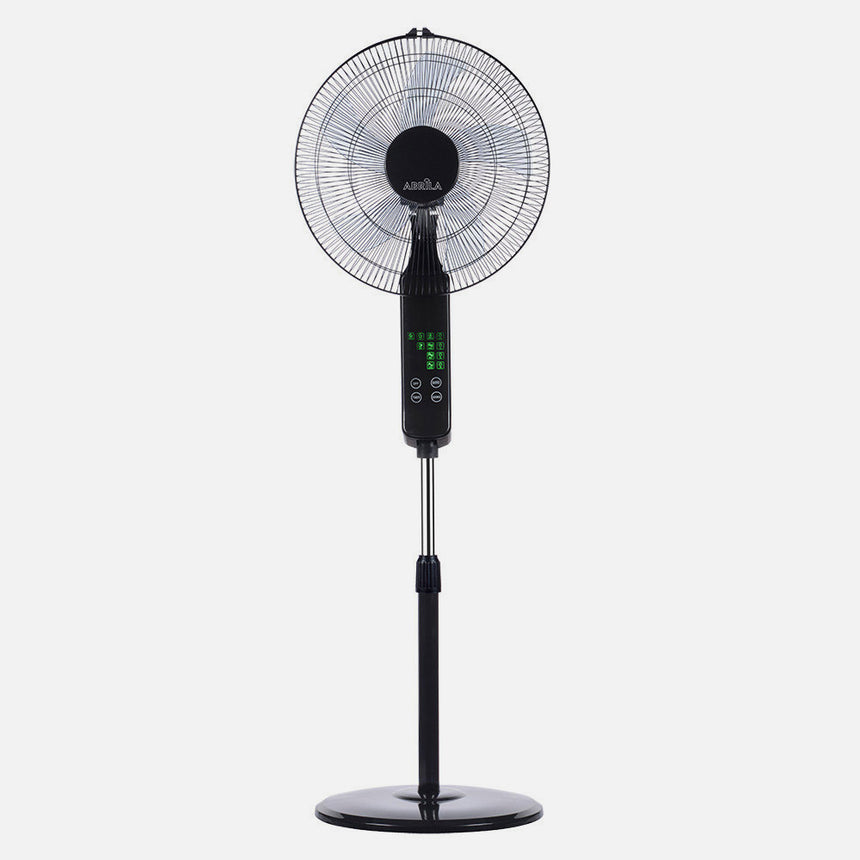 Ventilador de pie Fabrilamp Rodium negro 5 palas Ø43cm — vista 2