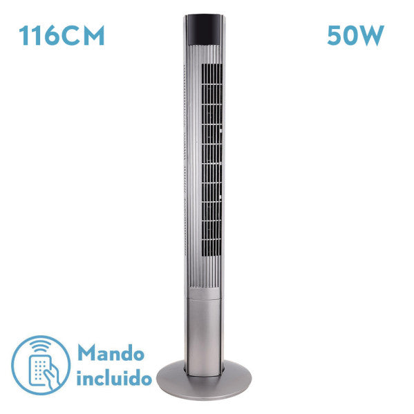 Ventilador de sobremesa Fabrilamp Principe plata Ø32cm 211071010