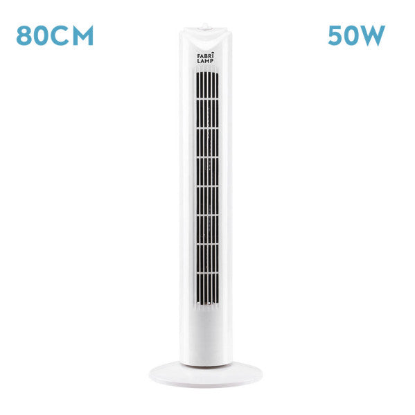 Ventilador de sobremesa Fabrilamp Tero blanco Ø25cm 184571001