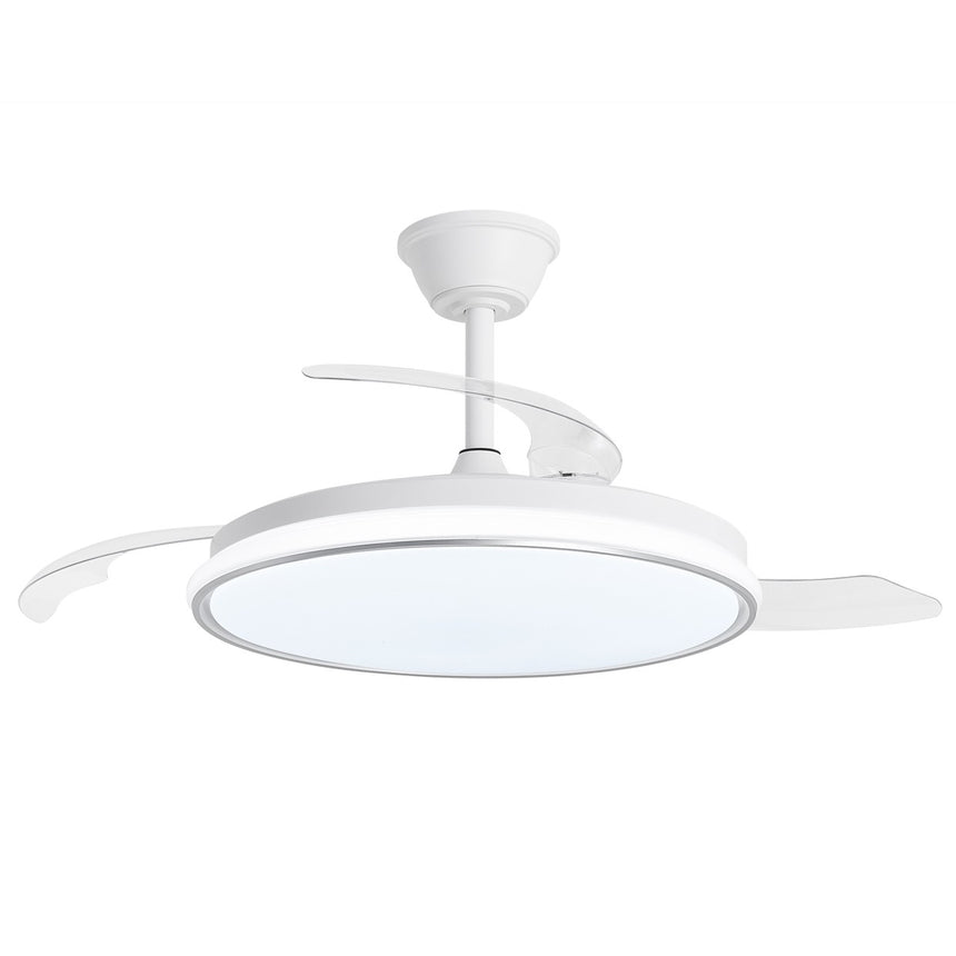 Ventilador de techo retráctil con luz AJP Dublin LED blanco 3 palas 3000-6500K Ø50cm 68W 16001 — vista 8