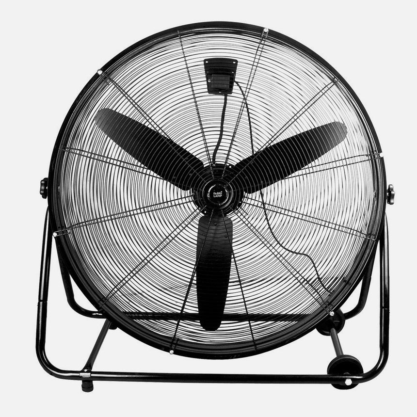 Ventilador de pie industrial Fabrilamp Vendaval negro 3 palas Ø87cm — vista 2