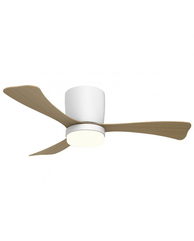 Ventilador de techo con luz AJP Kent LED negro 3 palas 3000-6000K Ø107cm 18W 11835