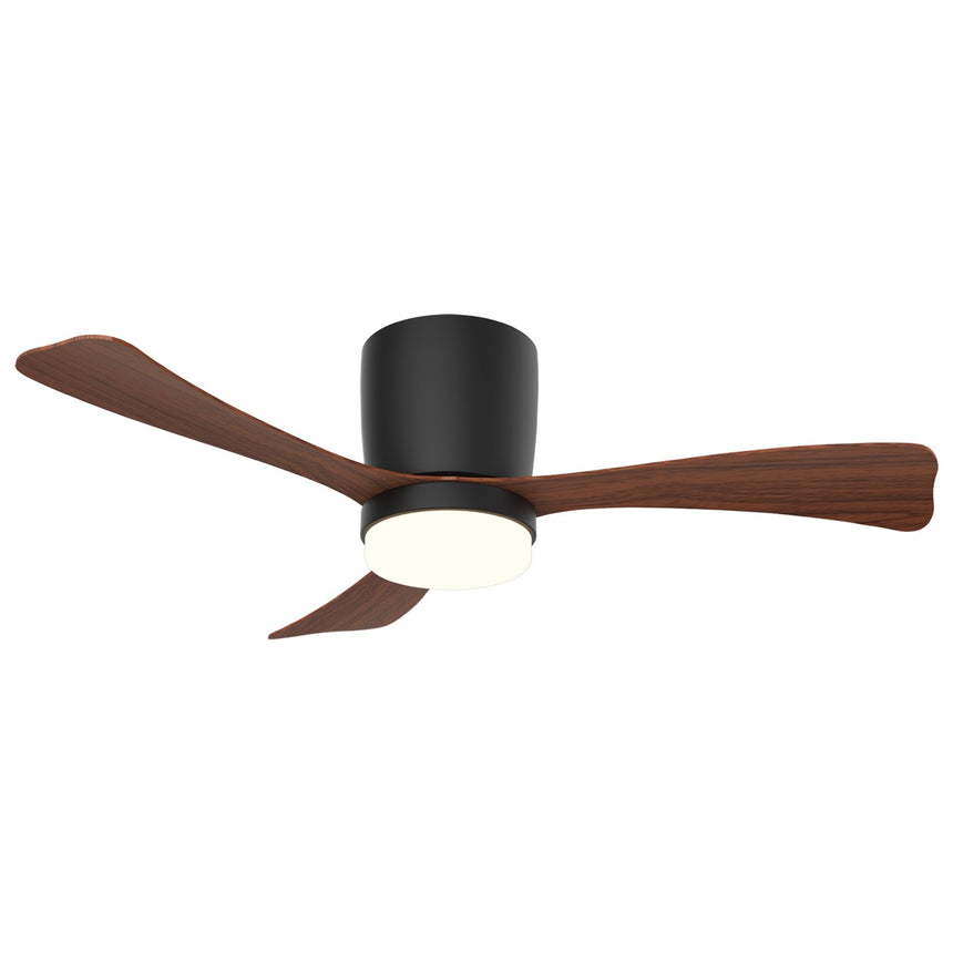 Ventilador de techo con luz AJP Kent LED negro madera oscura 3 palas 3000-6000K Ø107cm 18W 11837 — vista 1