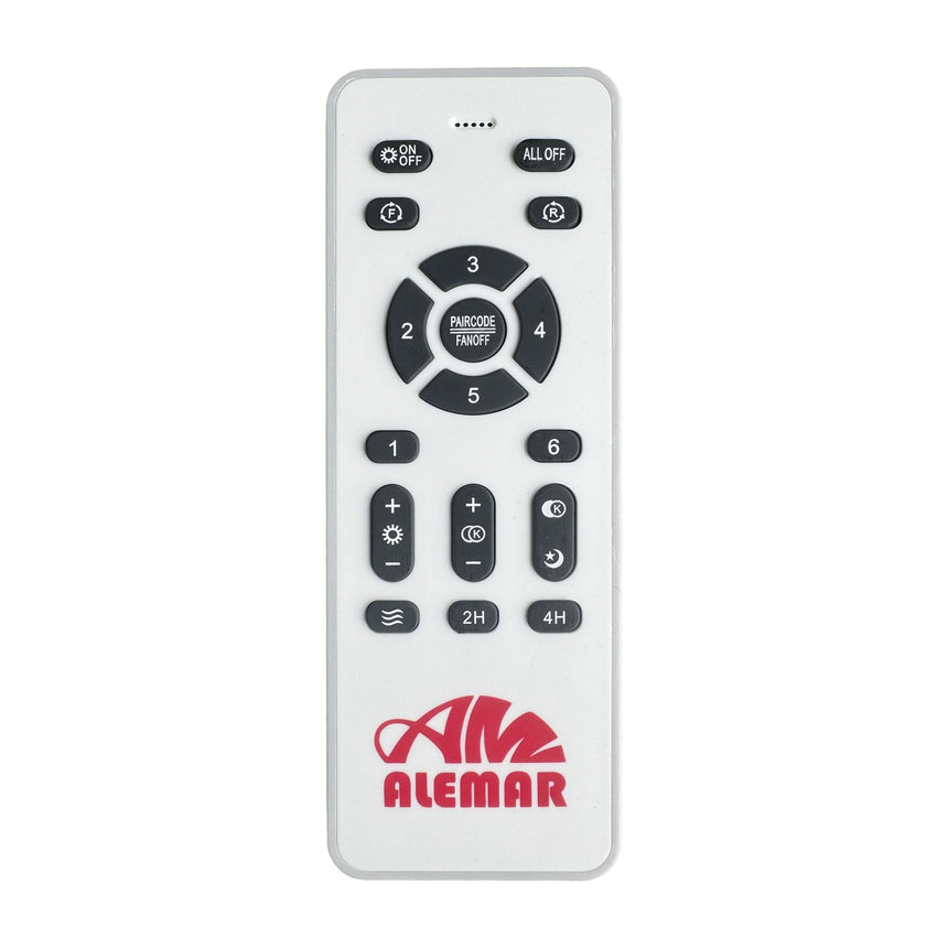 Ventilador de techo retráctil con luz AJP Lima LED blanco dorado 3 palas 3000-6500K Ø50cm 50W 16008 — vista 4
