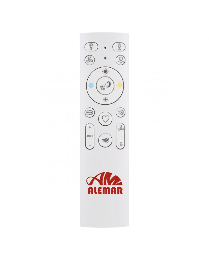 Ventilador de techo con luz AJP Mahon LED blanco 3 palas 2700-6500K Ø107cm 21W 11561