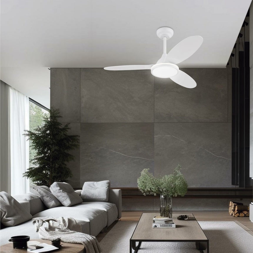 Ventilador de techo con luz AJP Mahon LED blanco 3 palas 2700-6500K Ø107cm 21W 11561 — vista 2