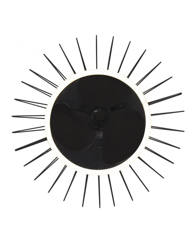 Ventilador de techo con luz AJP Malabo LED negro 2700-6500K Ø50cm 31W 11548