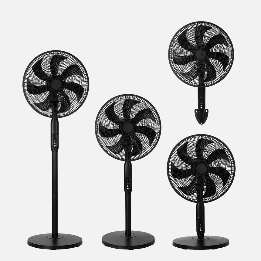 Ventilador de pie Fabrilamp Mixin negro 7 palas Ø45cm — vista 1
