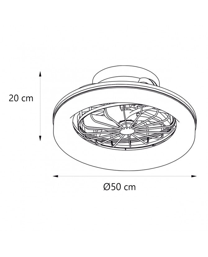 Mantra Kilimanjaro LED ceiling light 70W Fan 35W beige 7811