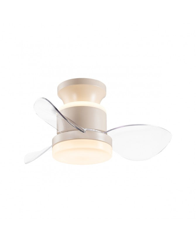 Ventilador de techo con luz AJP Salento LED verde 3 palas 3000-6500K Ø50cm 18W 11566