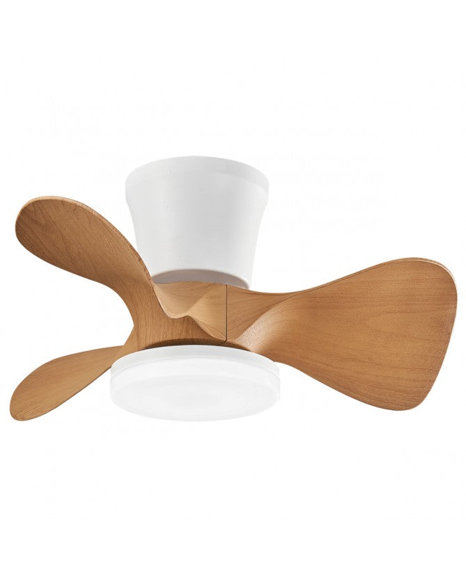 Ventilador de techo con luz AJP Siux LED blanco 3 palas 3000-6500K Ø56cm 18W 11536
