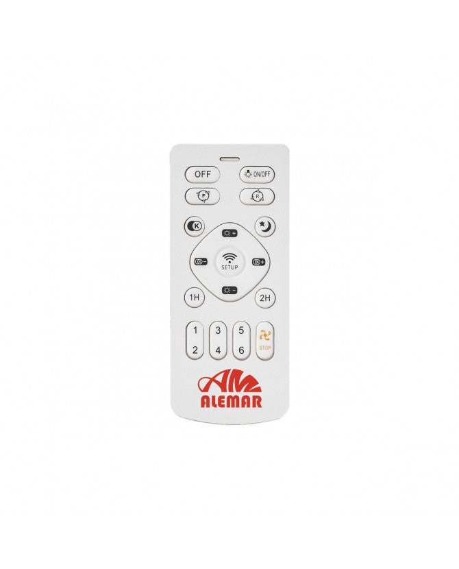 Ventilador de techo con luz AJP Siux LED marrón negro 3 palas 3000-6500K Ø56cm 18W 11539