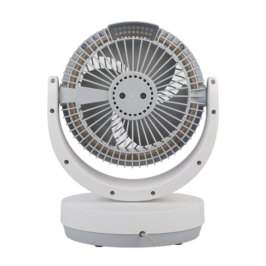 Ventilador de sobremesa Fabrilamp Lagos blanco gris 3 palas — vista 4