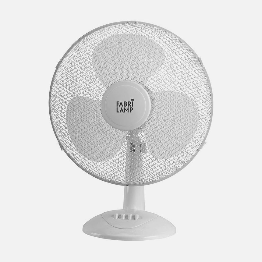 Ventilador de sobremesa Fabrilamp Cape blanco 3 palas Ø34cm — vista 2