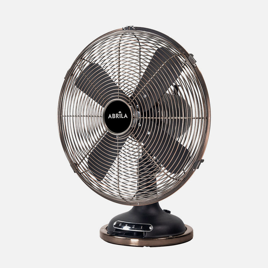 Ventilador de sobremesa Fabrilamp Capitolio negro cobre 4 palas Ø35cm — vista 2