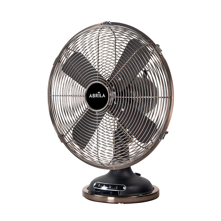 Ventilador de sobremesa Fabrilamp Capitolio negro cobre 4 palas Ø35cm — vista 1