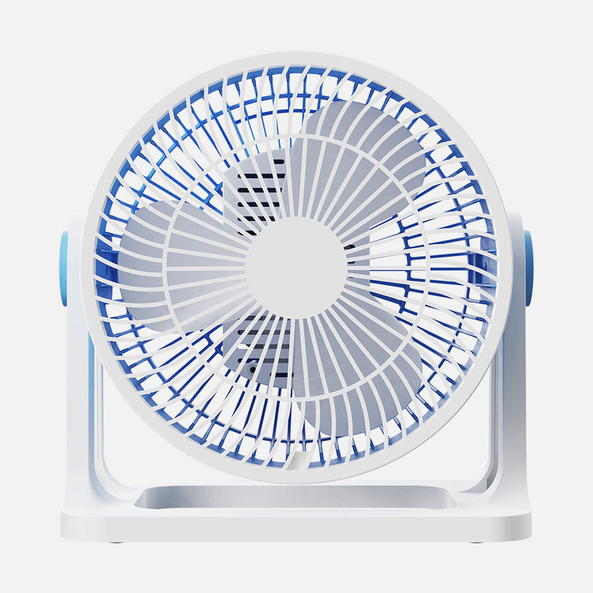 Ventilador de sobremesa Fabrilamp Funchal azul 3 palas Ø21cm — vista 2