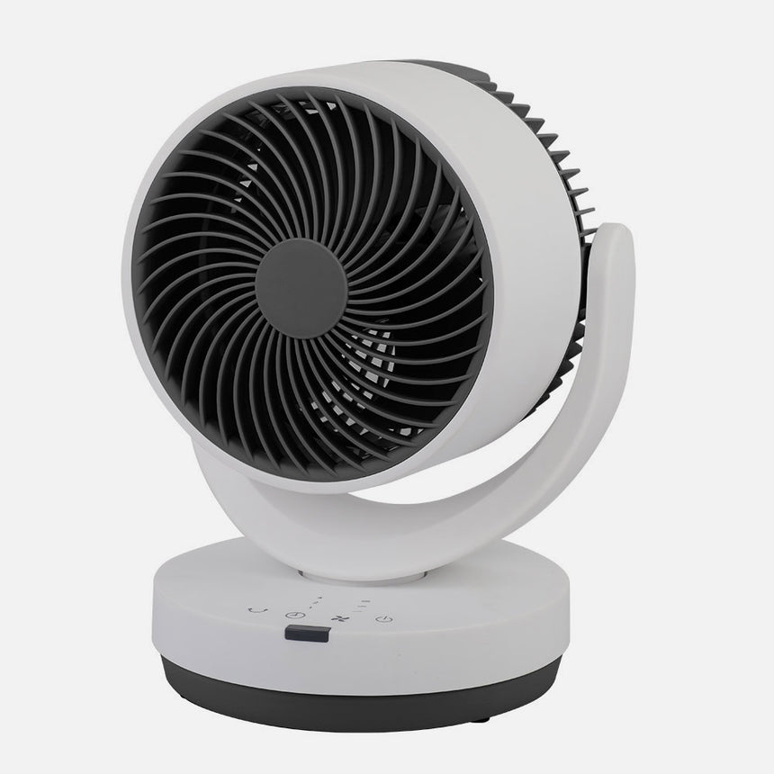 Ventilador de sobremesa Fabrilamp Loira blanco negro 3 palas — vista 2