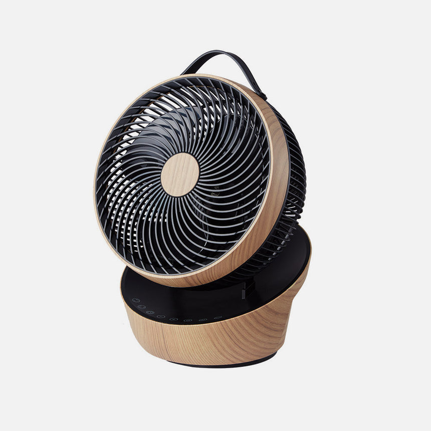 Ventilador de sobremesa Fabrilamp Petirrojo negro haya 3 palas motor DC — vista 2