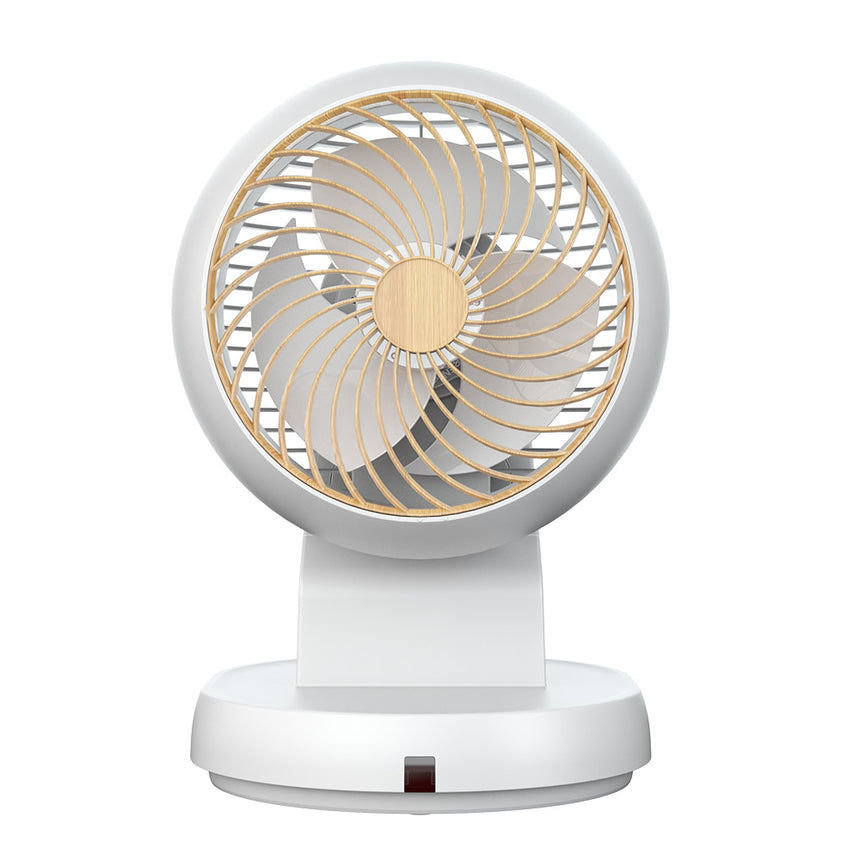 Ventilador de sobremesa Fabrilamp Urbel blanco haya 3 palas Ø24cm — vista 3