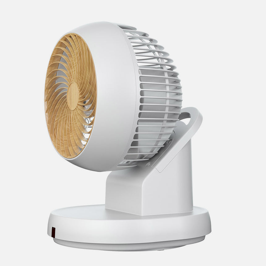 Ventilador de sobremesa Fabrilamp Urbel blanco haya 3 palas Ø24cm — vista 2