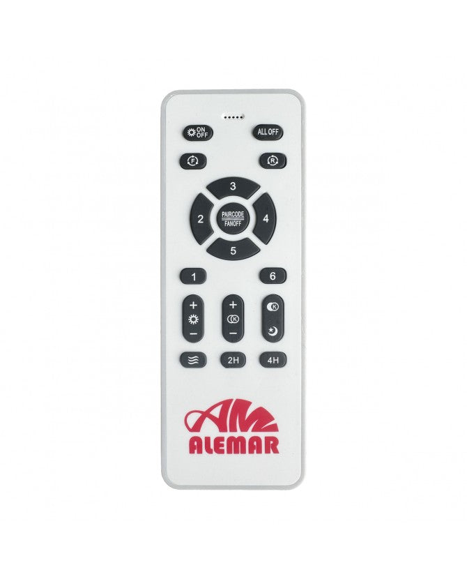 Ventilador de techo retráctil con luz AJP Togo LED negro 3 palas 3000-6500K Ø50cm 68W 16034